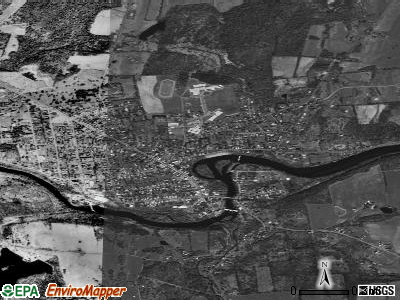 Greenwich satellite photo by USGS