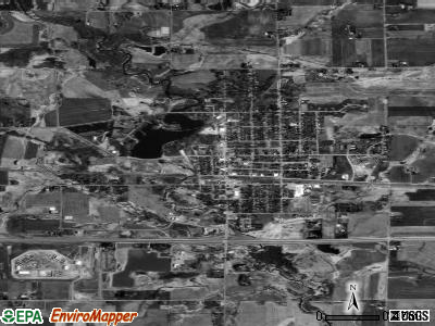Stanley satellite photo by USGS