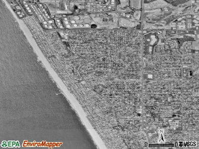 Manhattan Beach satellite photo by USGS