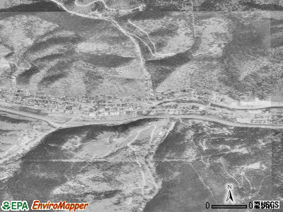Idaho Springs satellite photo by USGS