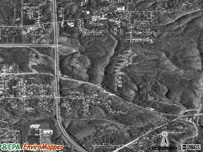 Bellevue satellite photo by USGS
