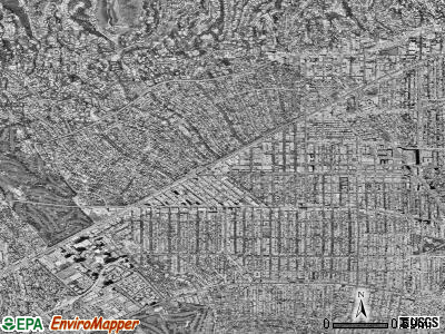 Beverly Hills satellite photo by USGS