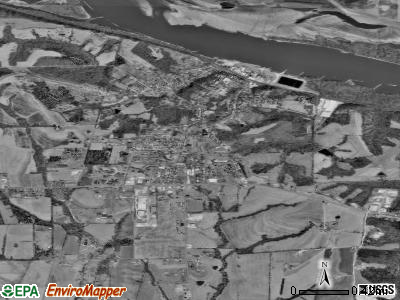New Haven satellite photo by USGS