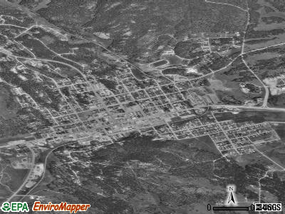 Custer satellite photo by USGS