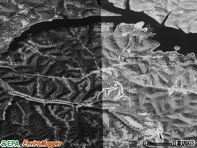Prairie Creek satellite photo by USGS