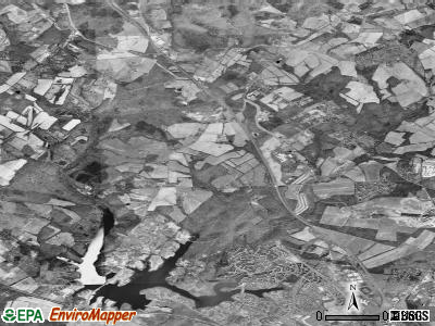Clarksburg satellite photo by USGS