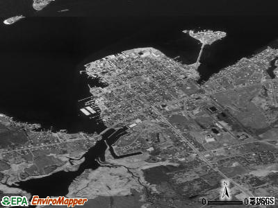 Clayton satellite photo by USGS