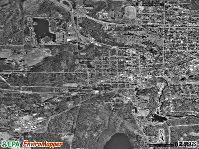 Hurley satellite photo by USGS