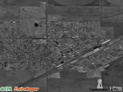 Hooker satellite photo by USGS