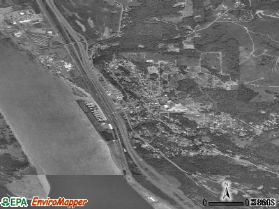 Kalama satellite photo by USGS