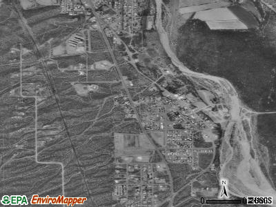 Mammoth satellite photo by USGS