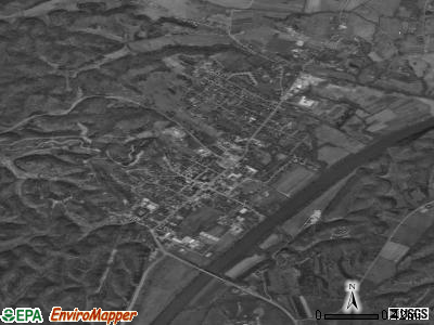 Burkesville satellite photo by USGS