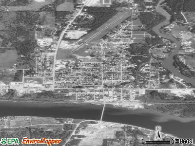 Priest River satellite photo by USGS