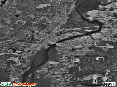 Damariscotta-Newcastle satellite photo by USGS