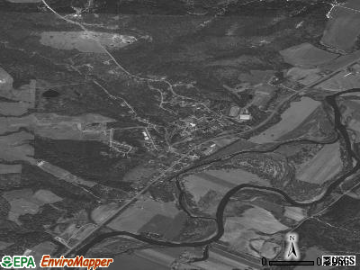 Houghton satellite photo by USGS