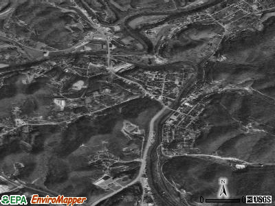 Manchester satellite photo by USGS