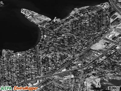 Sylvan Lake satellite photo by USGS