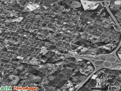 East Cleveland satellite photo by USGS