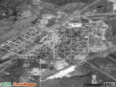 Three Forks satellite photo by USGS