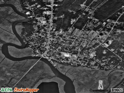 Darien satellite photo by USGS