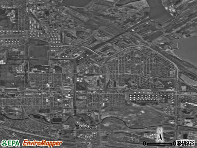 East Chicago satellite photo by USGS