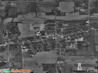 Kouts satellite photo by USGS
