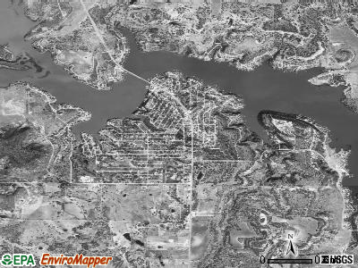 Lake Brownwood satellite photo by USGS