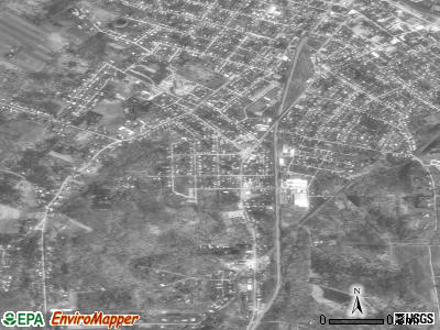 Sandy satellite photo by USGS