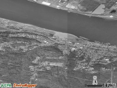 Rainier satellite photo by USGS