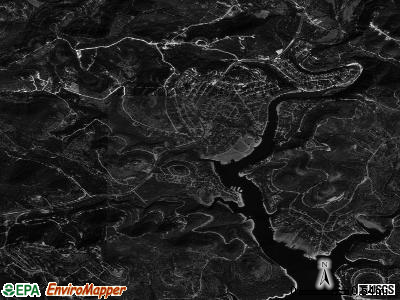 Jonestown satellite photo by USGS
