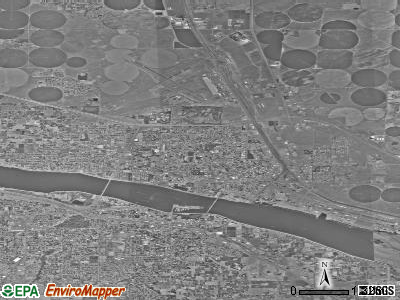 Pasco satellite photo by USGS