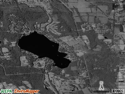 Peach Lake satellite photo by USGS