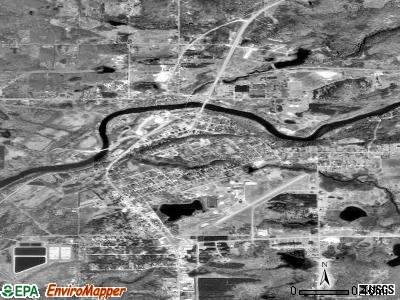 Newaygo satellite photo by USGS