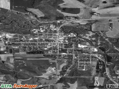 Whitehall satellite photo by USGS