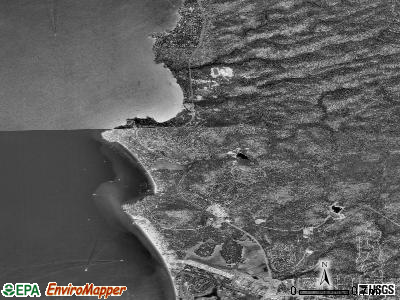 Zephyr Cove-Round Hill Village satellite photo by USGS