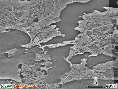 Lac du Flambeau satellite photo by USGS