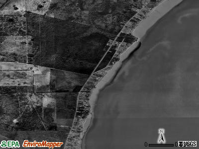 Beach City satellite photo by USGS