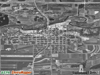 Marathon City satellite photo by USGS