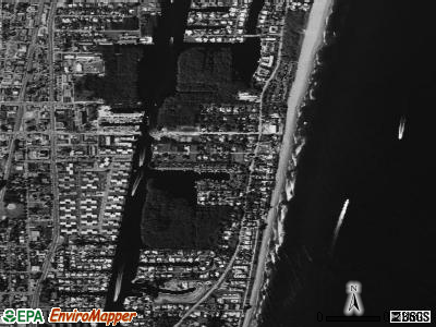 Ocean Ridge satellite photo by USGS