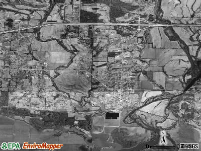 Mulberry satellite photo by USGS