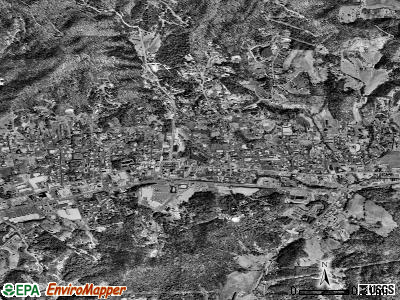 Burnsville satellite photo by USGS