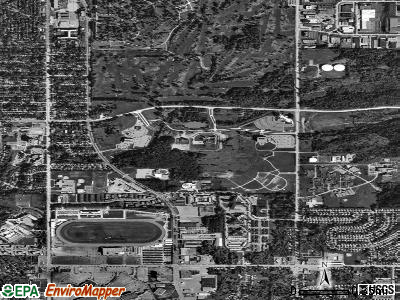 Highland Hills satellite photo by USGS