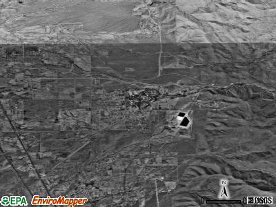 La Luz satellite photo by USGS