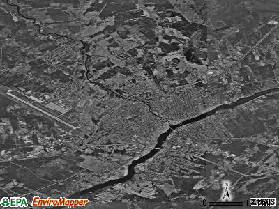 Bangor satellite photo by USGS