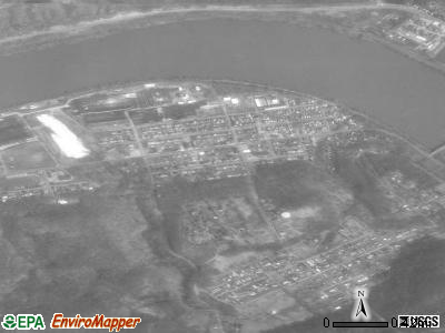 Yates Center satellite photo by USGS