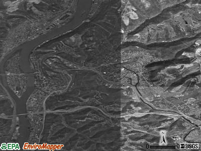 Wheeling satellite photo by USGS