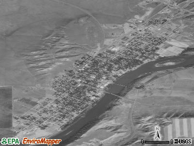 Fort Benton satellite photo by USGS