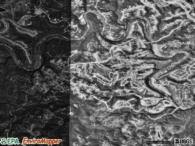 Barton Creek satellite photo by USGS