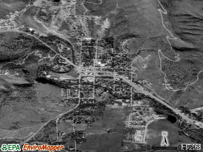 Hubbard satellite photo by USGS