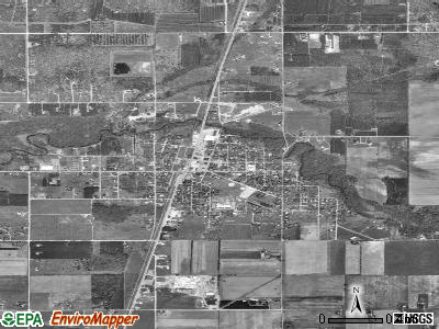Howard City satellite photo by USGS